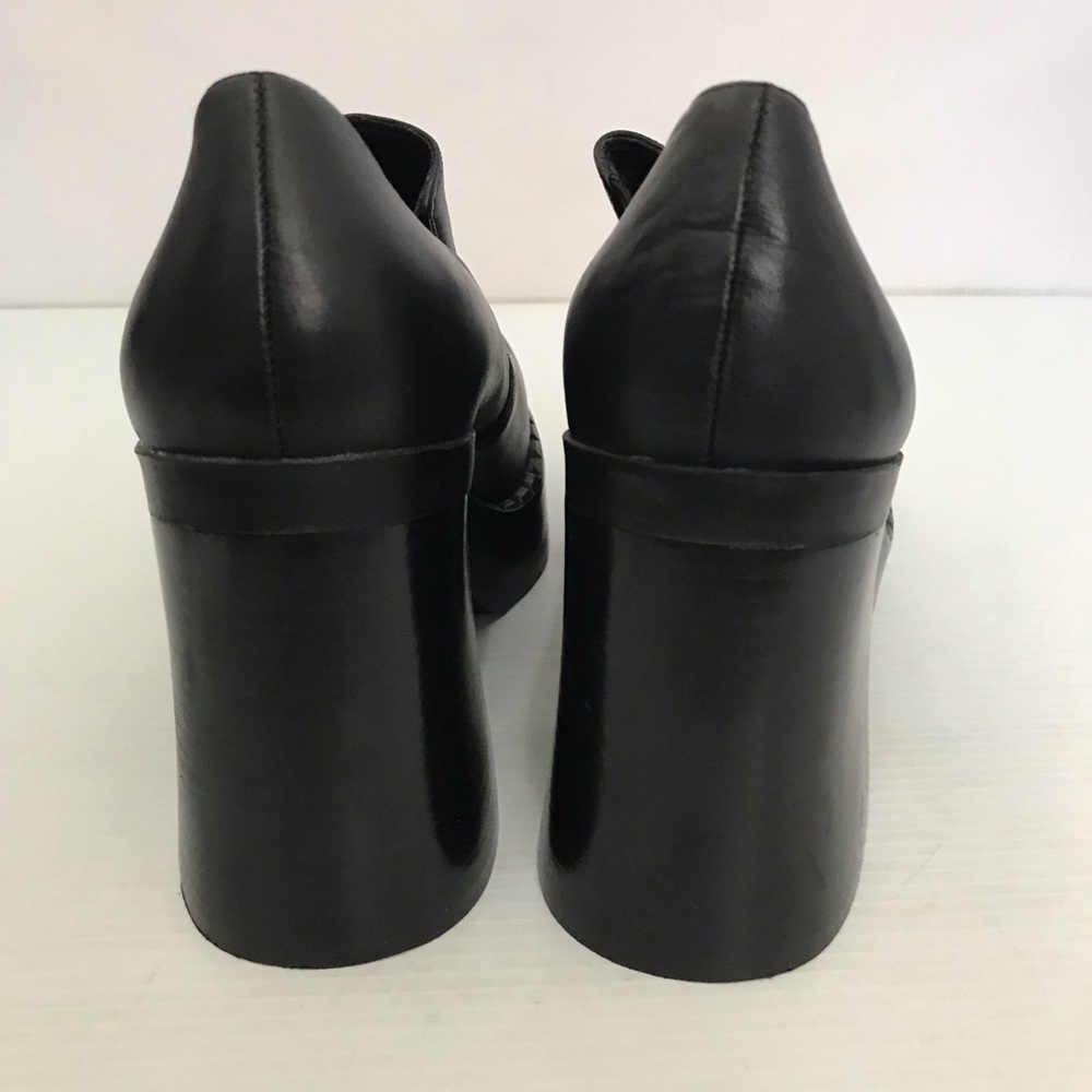 Vintage Bongo Black Platform Slip-On Heeled Size 9M - Picture 4 of 8